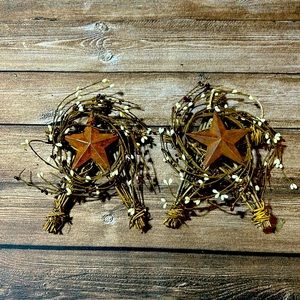 Metal star decor - small. See pics. New.